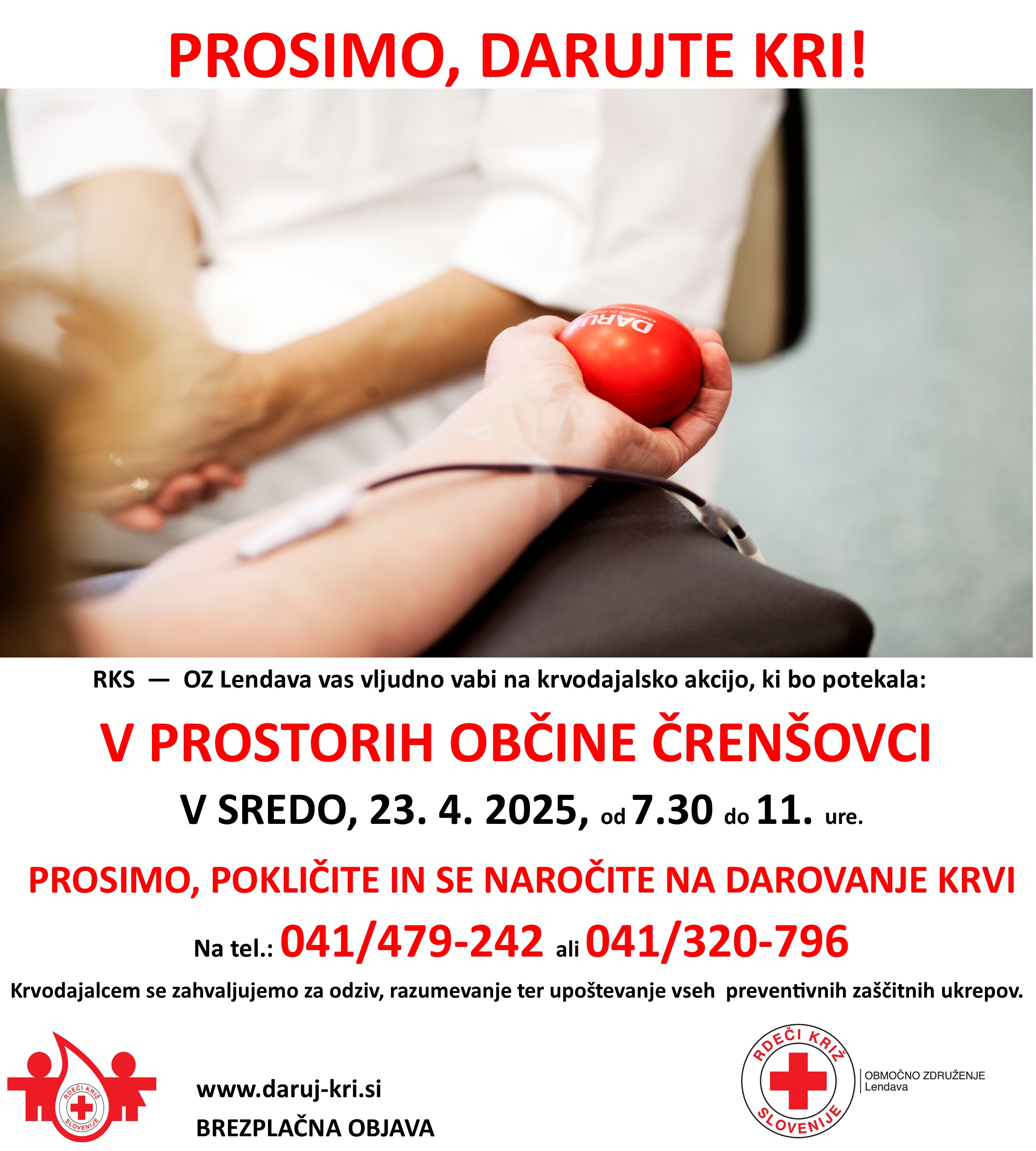KA ČRENŠOVCI V OBČINI ČRENŠOVCI sreda 23 april 2025 RKS OZ LENDAVA (002)